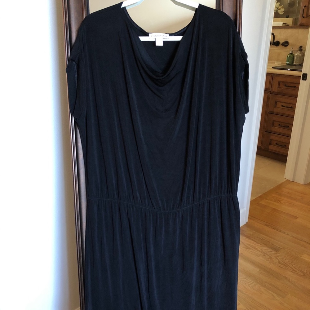 Gently worn black flowy dress
